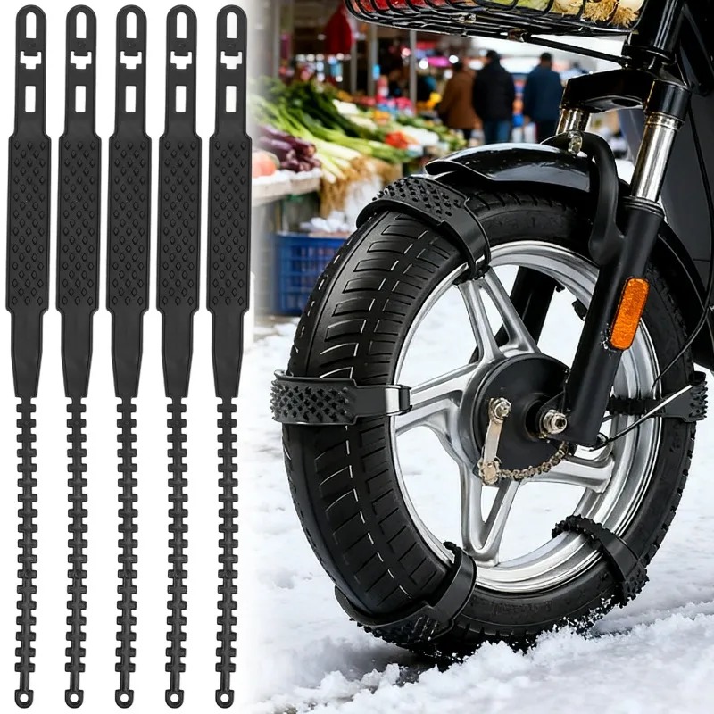 Scooter Tire - Uniwersalne łańcuchy śniegowe do motocykli, antypoślizgowe