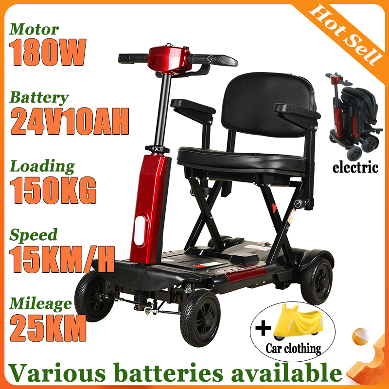 Folding Electric Scooter - NOWY 4-kołowy Skuter Elektryczny dla Seniorów