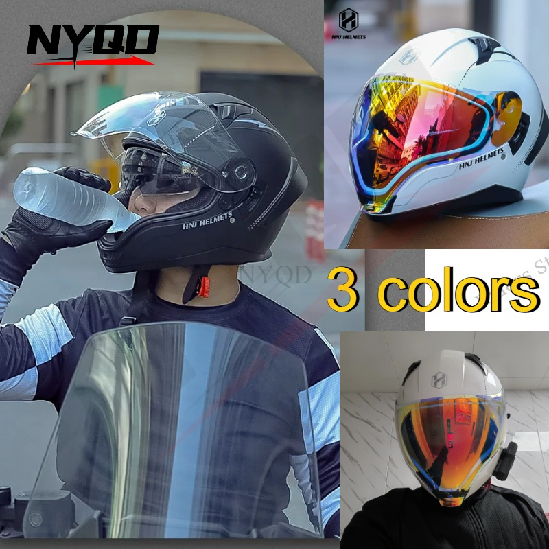 Scooter Helmet Set - Kask integralny z certyfikatem DOT, otwierany,