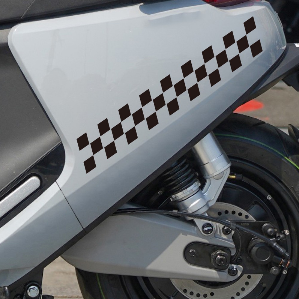 Scooter Helmet Set - 2szt Naklejki motocyklowe z flagą w
