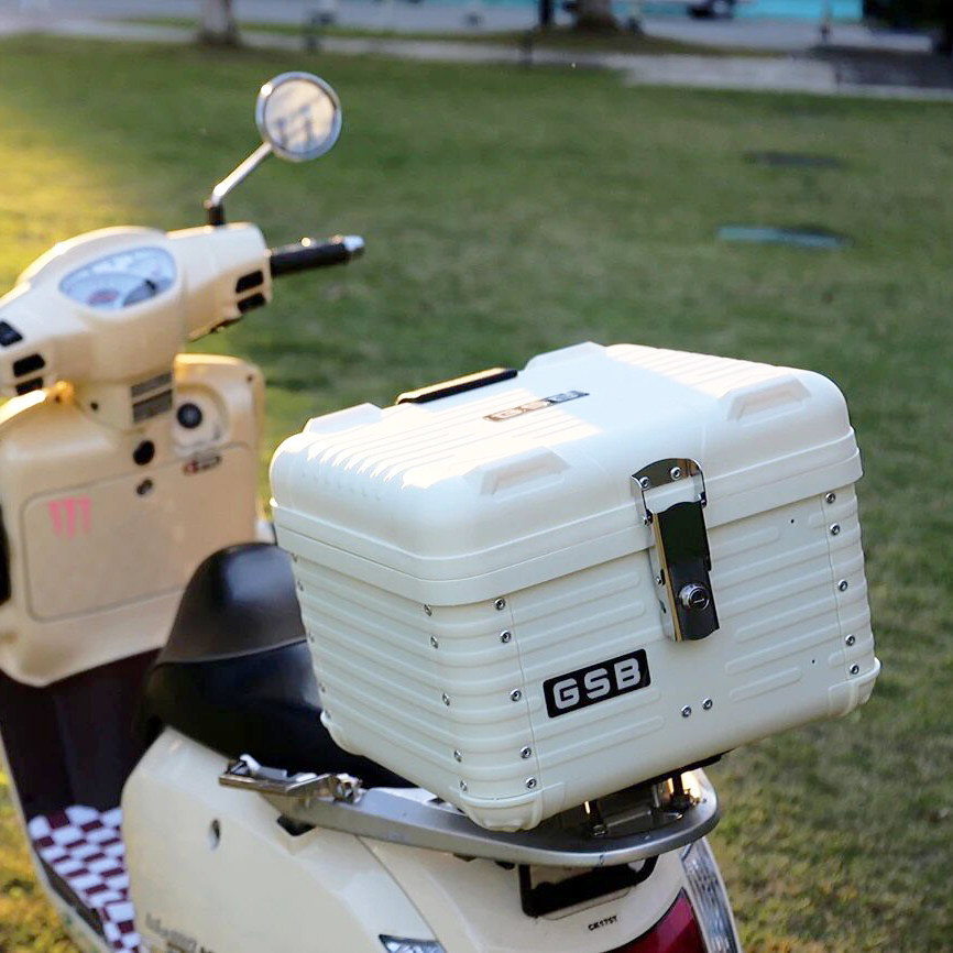 Kufer motocyklowy 47L, skrzyni – Scooter Helmet Set recenzja i cena